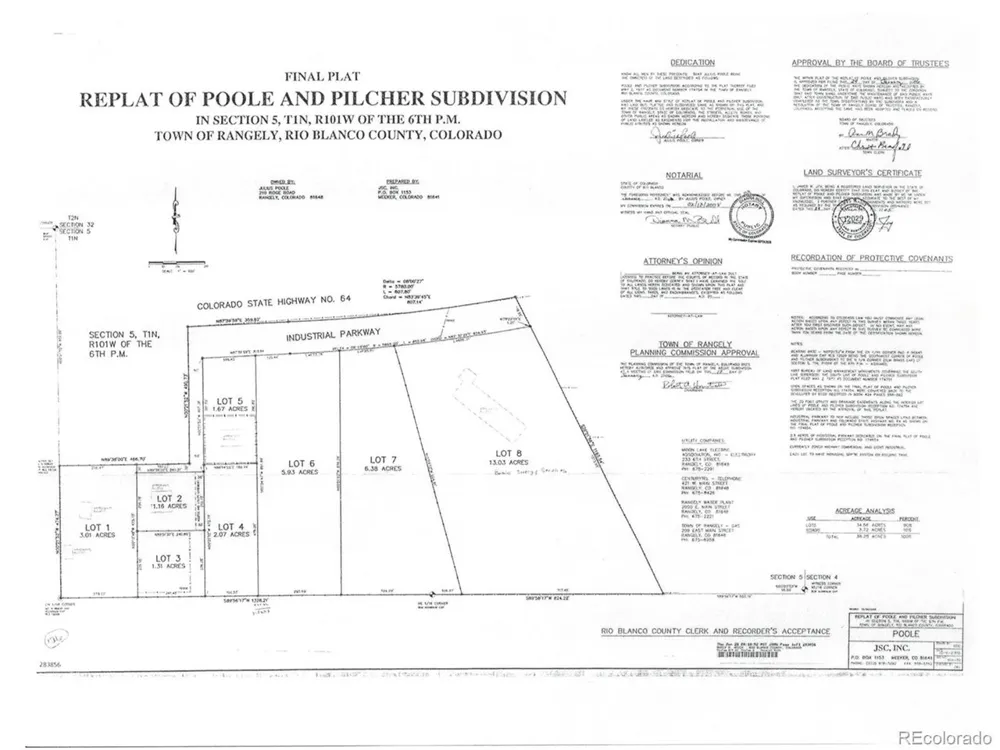212 Industrial Parkway Rangely, CO 81648