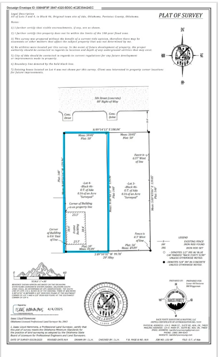 609 W 5th Street Ada, OK 74820