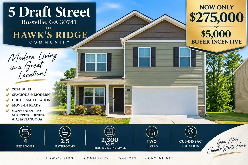 5 Draft Street Rossville, GA 30741