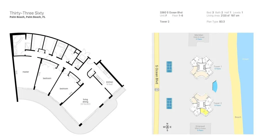 3360 S Ocean Boulevard #5fii Palm Beach, FL 33480