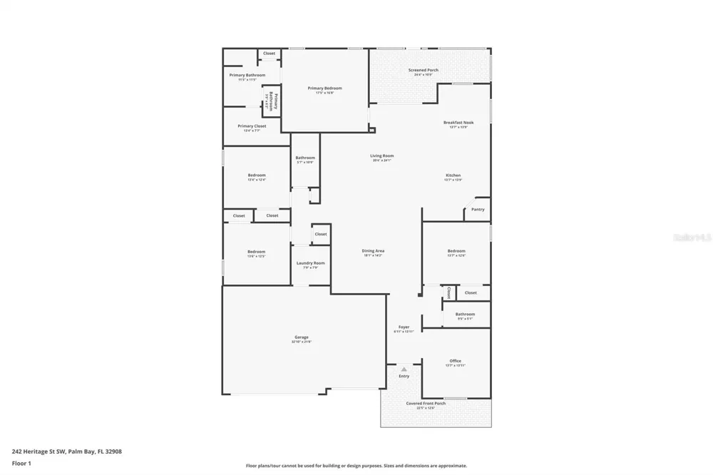 242 HERITAGE STREET SW Palm Bay, FL 32908