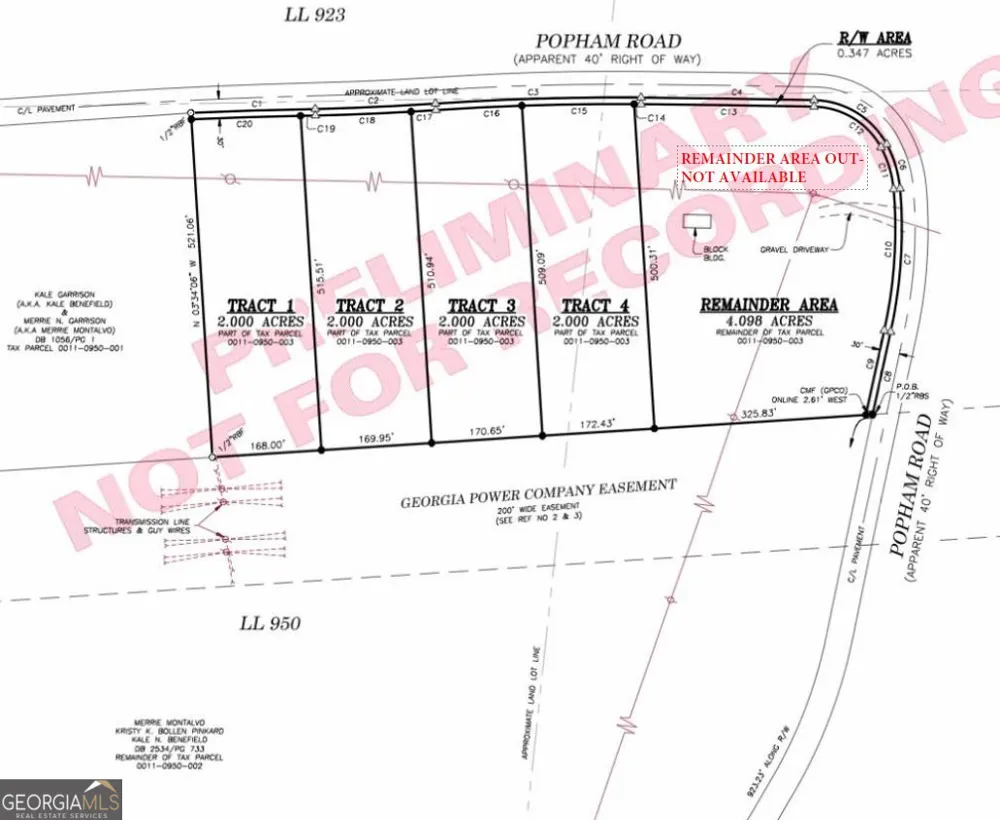 TRACT 1 120 Popham RD Taylorsville, GA 30178