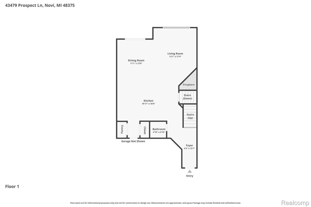 43479 Prospect Lane Novi City, MI 48375