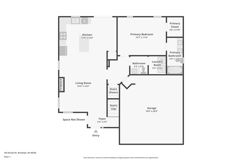 163 Nicole Drive Brooklyn, MI 49230