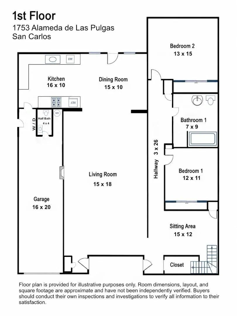 1753 Alameda de las Pulgas San Carlos, CA 94070