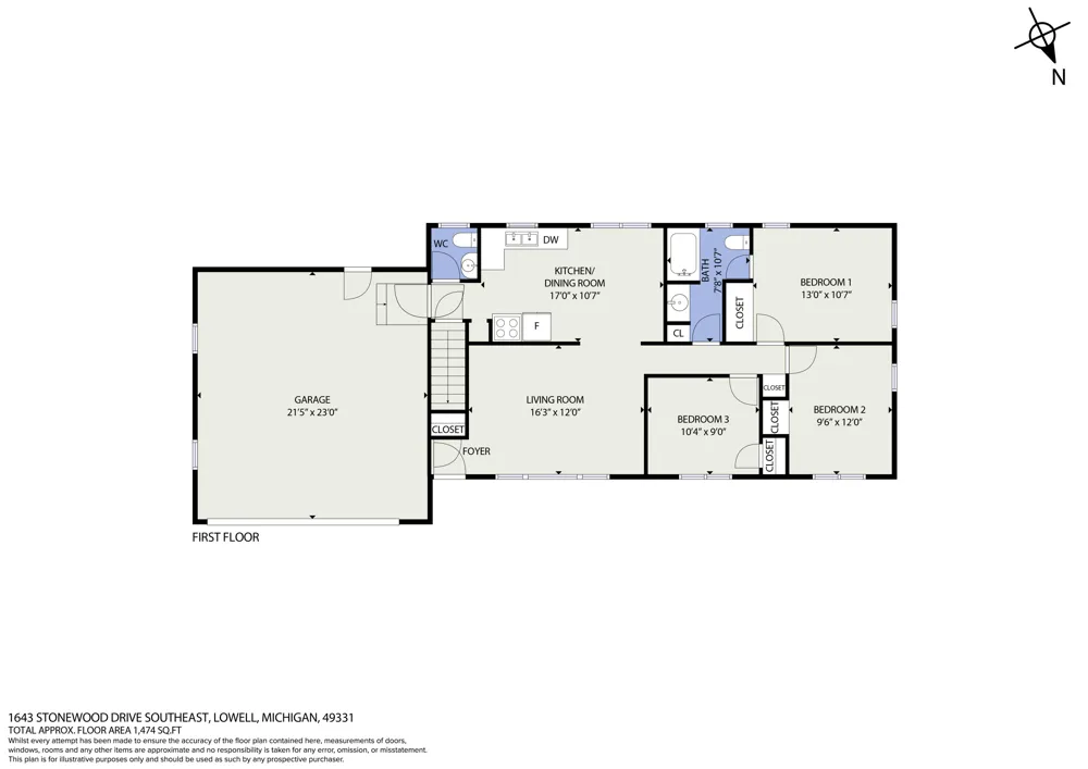 1643 Stonewood Drive SE Lowell Charter Township, MI 49331
