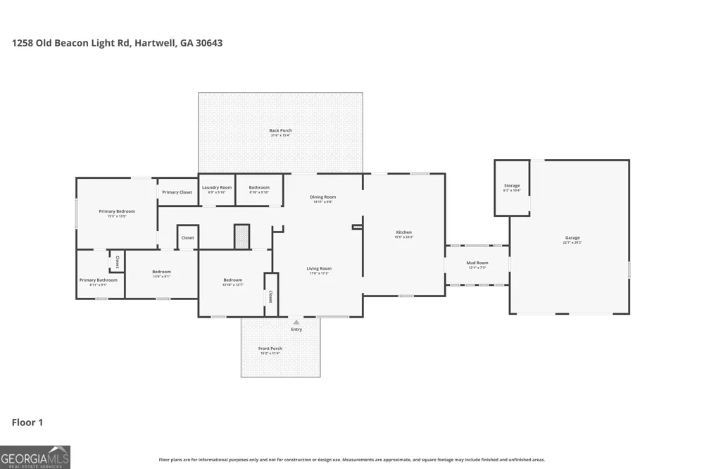 1258 Old Beacon Light RD Hartwell, GA 30643