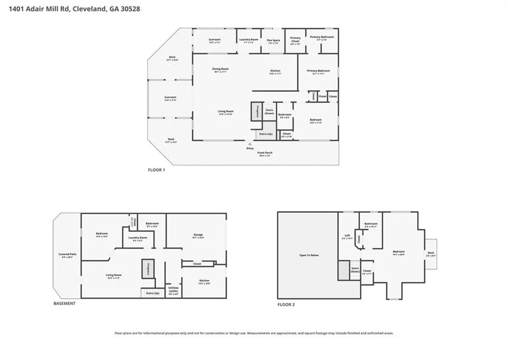 1401 Adair Mill Road Cleveland, GA 30528