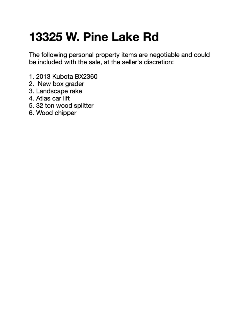 13325 W Pine Lake Road Norman Township, MI 49660