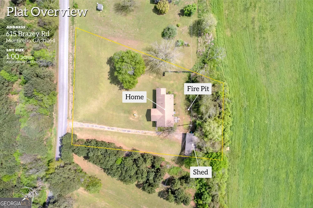 615 Brazey RD Monticello, GA 31064