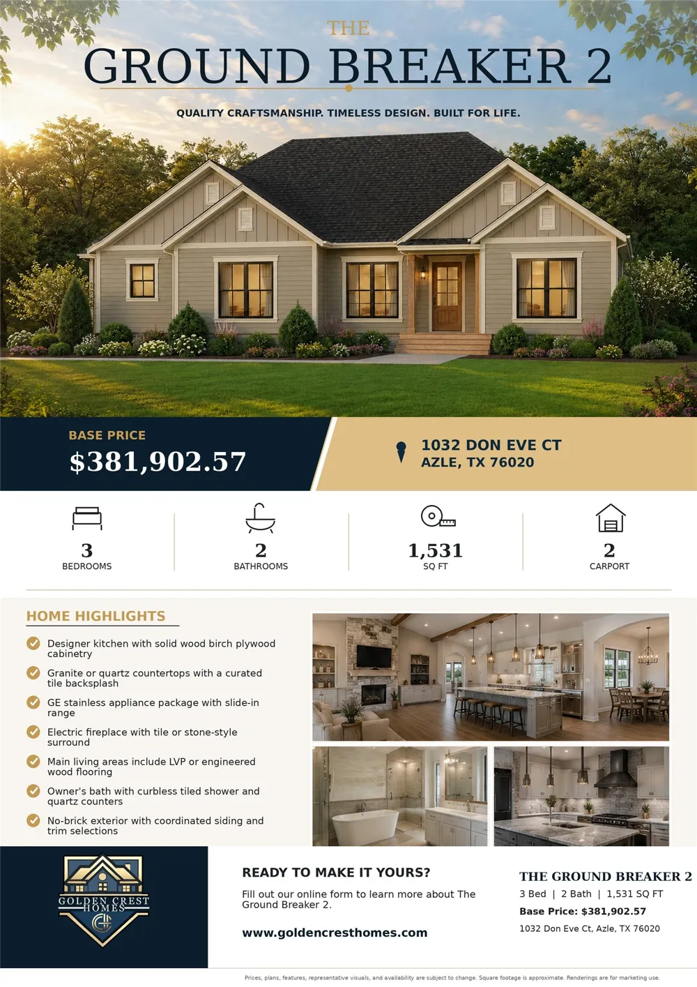 1032 Don Eve Court Azle, TX 76020