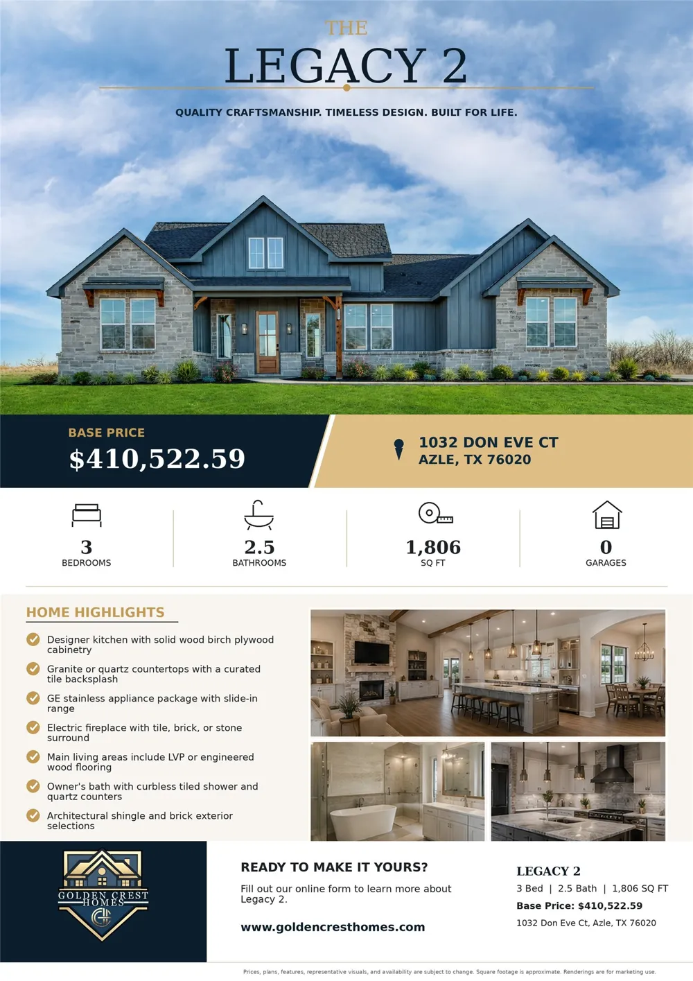 1032 Don Eve Court Azle, TX 76020