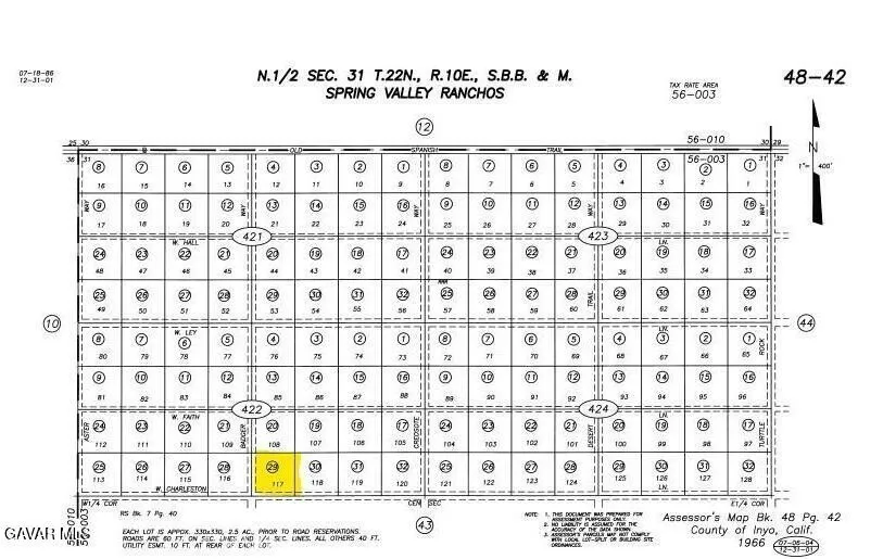 Charleston Ln & Badger Way Tecopa, CA 92389