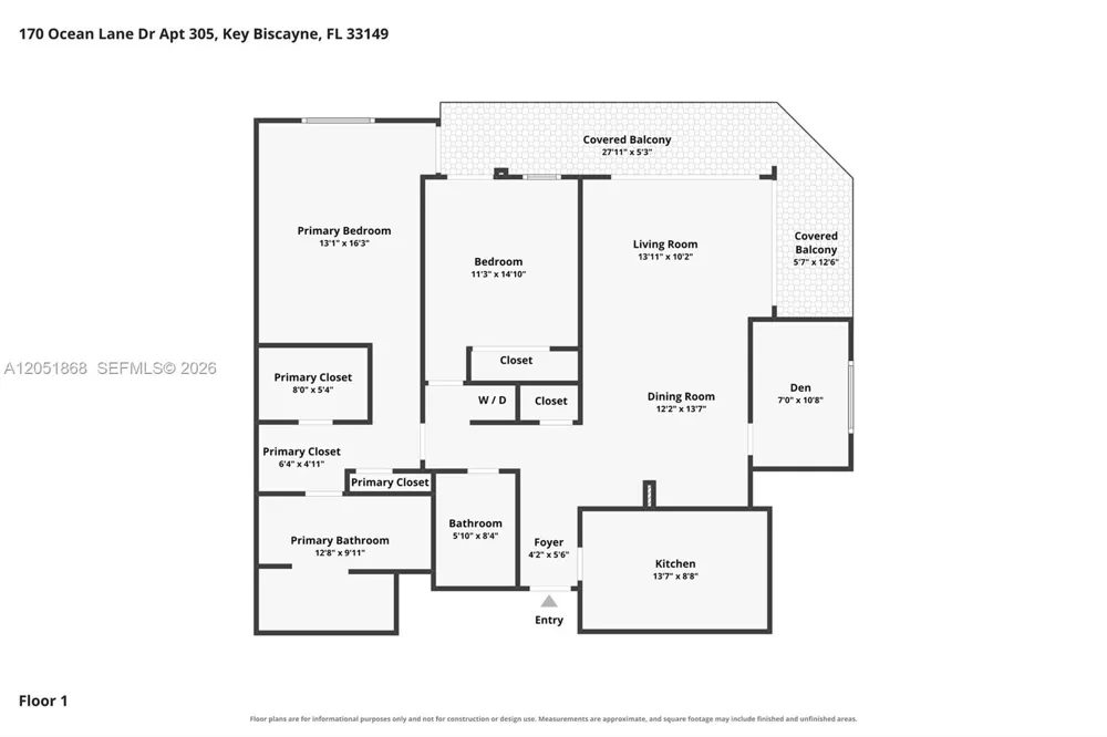 170 Ocean Lane Dr #305 Key Biscayne, FL 33149