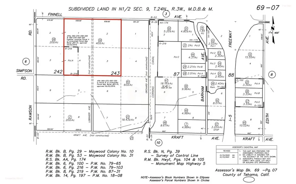 22085 FINNELL Corning, CA 96021