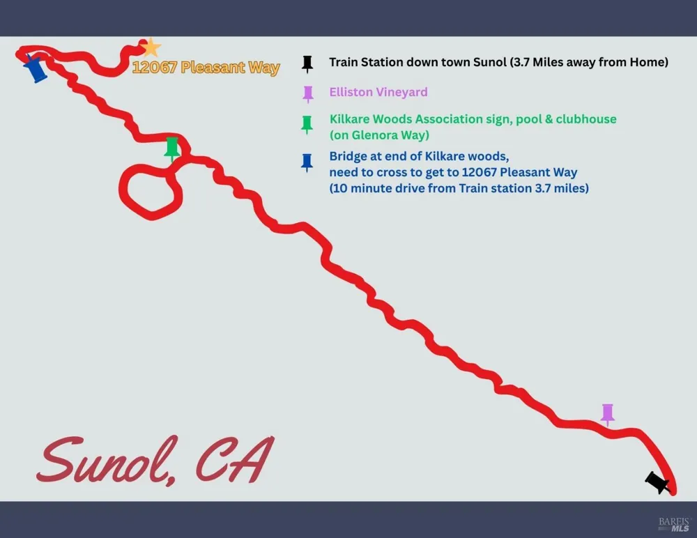 12067 Pleasant Way Sunol, CA 94586