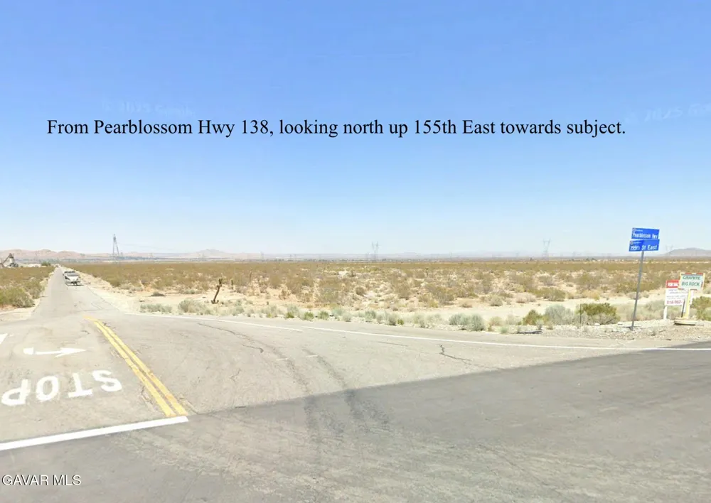 155th East & Ave U Street Llano, CA 93544