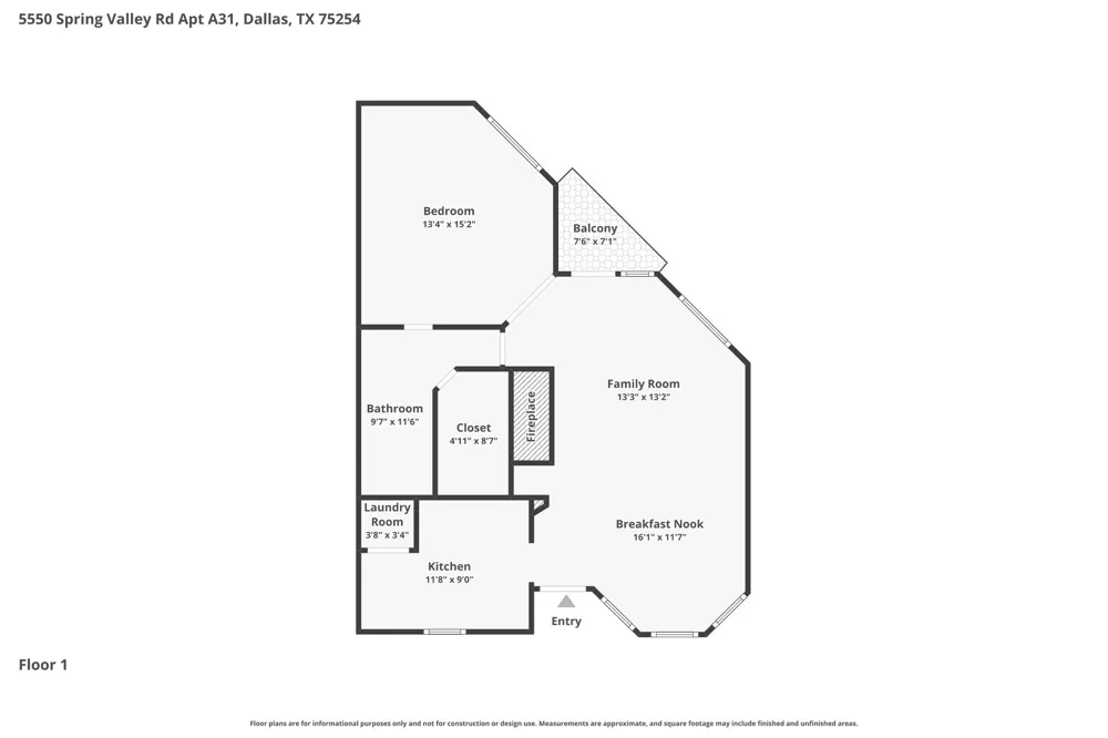 5550 Spring Valley Road #A31 Dallas, TX 75254