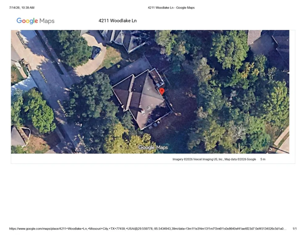 4211 Woodlake Lane Missouri City, TX 77459