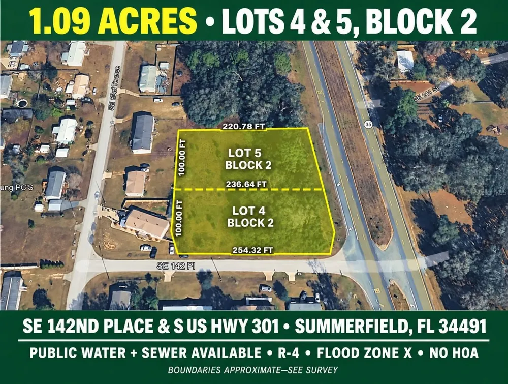 Corner SE 142ND PLACE & S US HWY-301 Summerfield, FL 34491