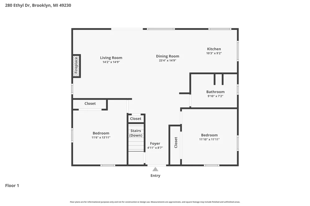 280 Ethyl Drive Brooklyn, MI 49230