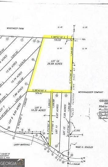 LOT #10 26.88 acres Triune Mill RD Thomaston, GA 30286