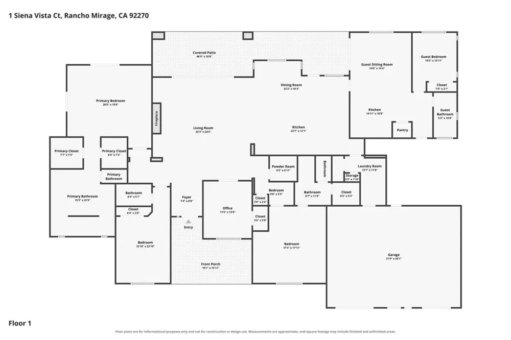 1 Siena Vista Court Rancho Mirage, CA 92270