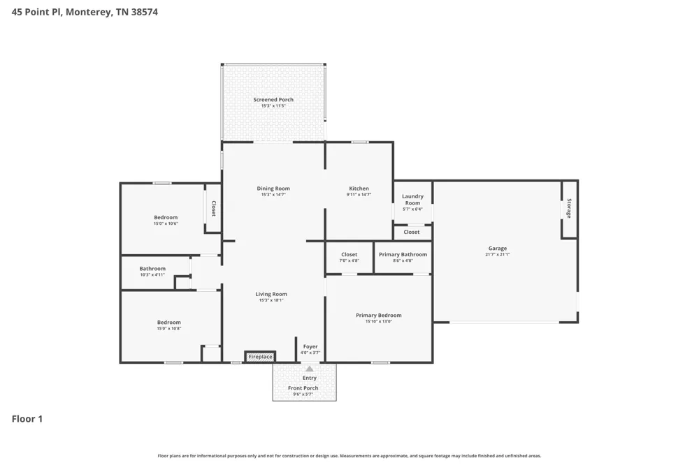 45 Point Pl Monterey, TN 38574