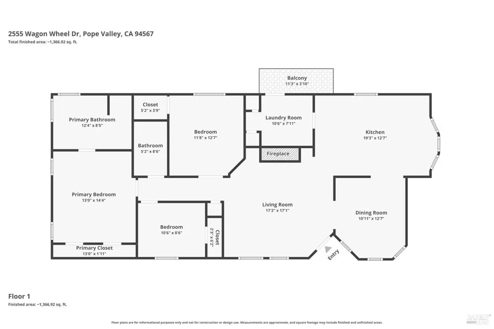 2555 Wagon Wheel Drive Pope Valley, CA 94567