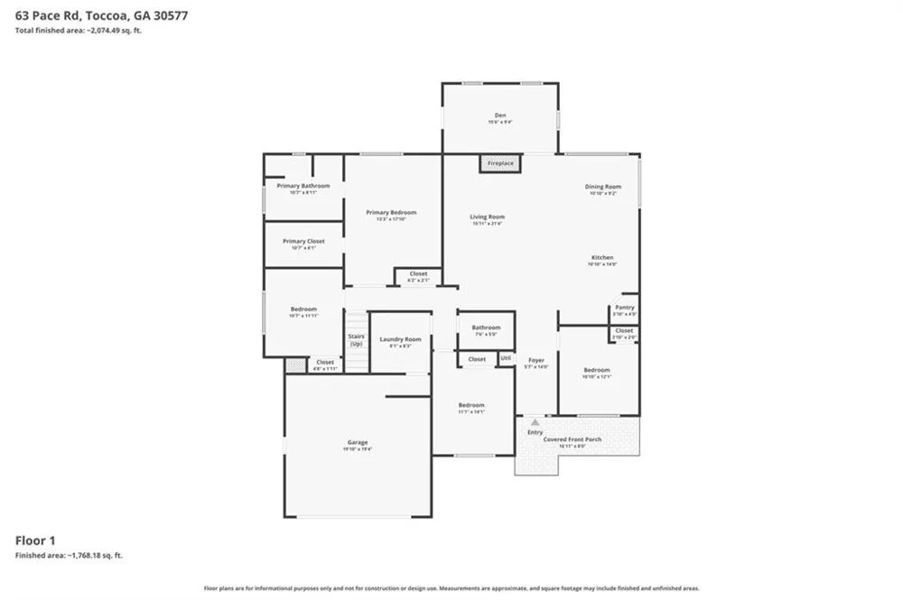 63 Pace Road Toccoa, GA 30577