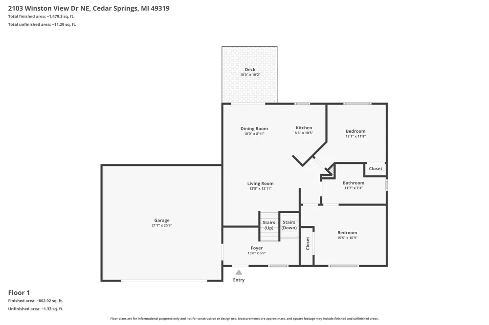 2103 Winston View Drive Cedar Springs, MI 49319