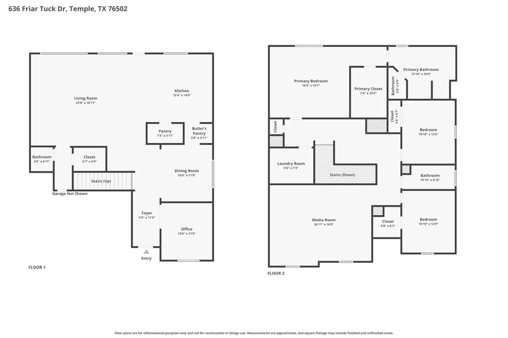636 Friar Tuck Drive Temple, TX 76502