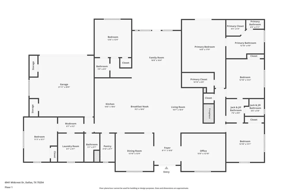 6941 Midcrest Drive Dallas, TX 75254