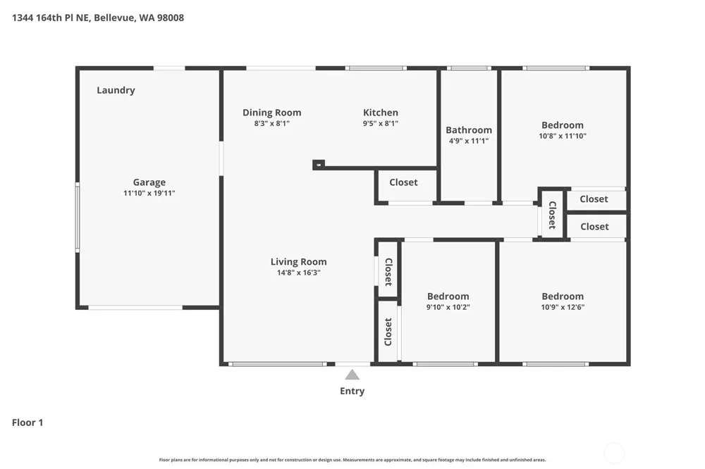 1344 NE 164th Place Bellevue, WA 98008