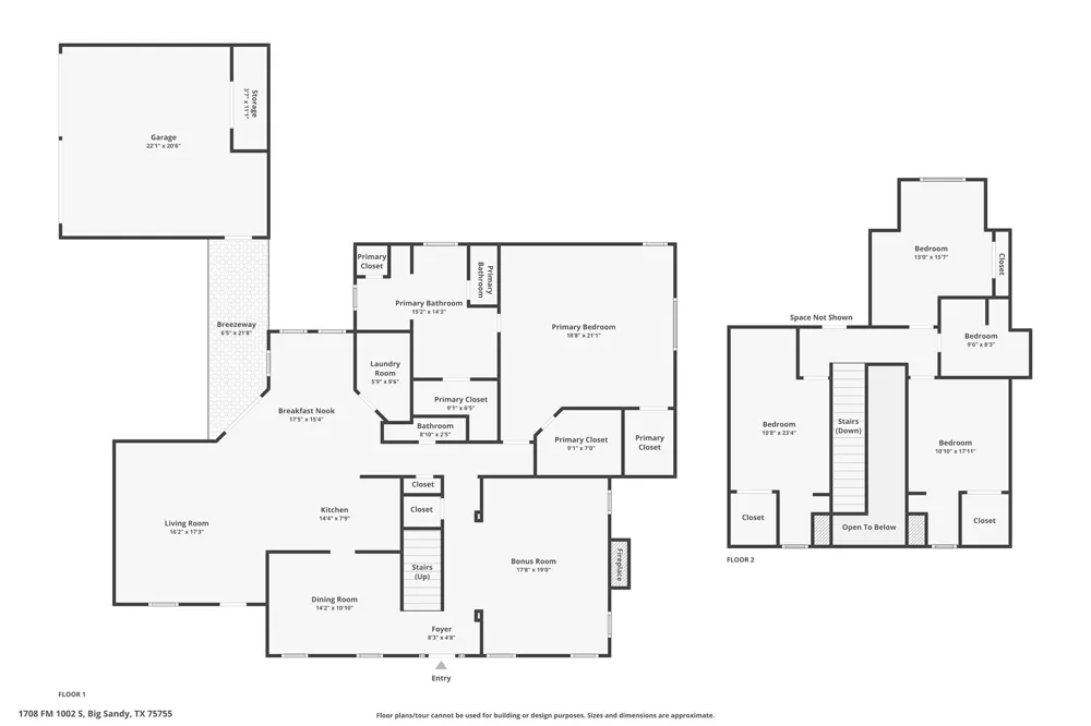 1708 Fm 1002 S Big Sandy, TX 75755