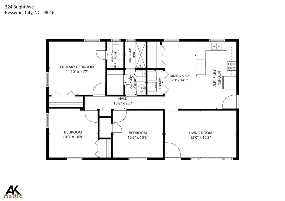 324 Bright Avenue Bessemer City, NC 28016
