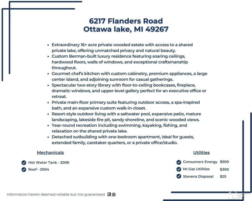 6217 Flanders Road Whiteford Township, MI 49267