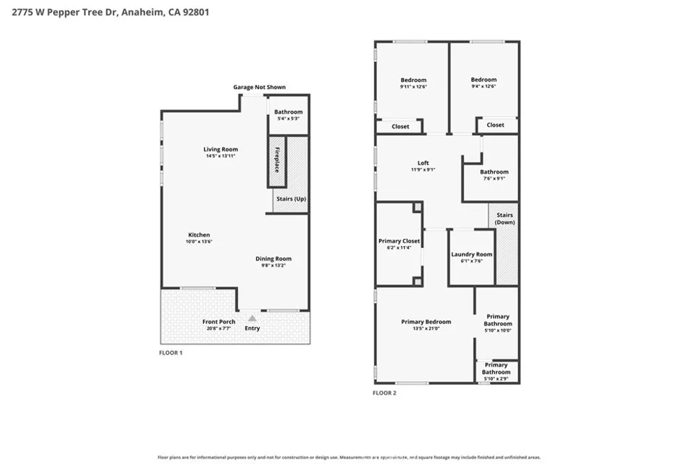 2775 W Pepper Tree #14 Anaheim, CA 92801