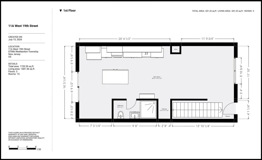 11A WEST 19TH ST Weehawken, NJ 07086