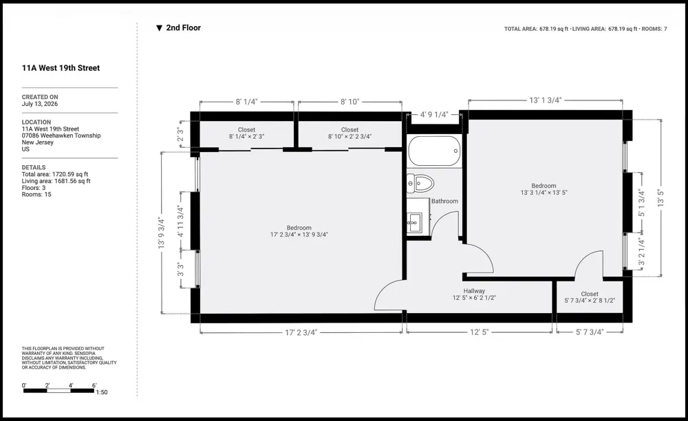 11A WEST 19TH ST Weehawken, NJ 07086