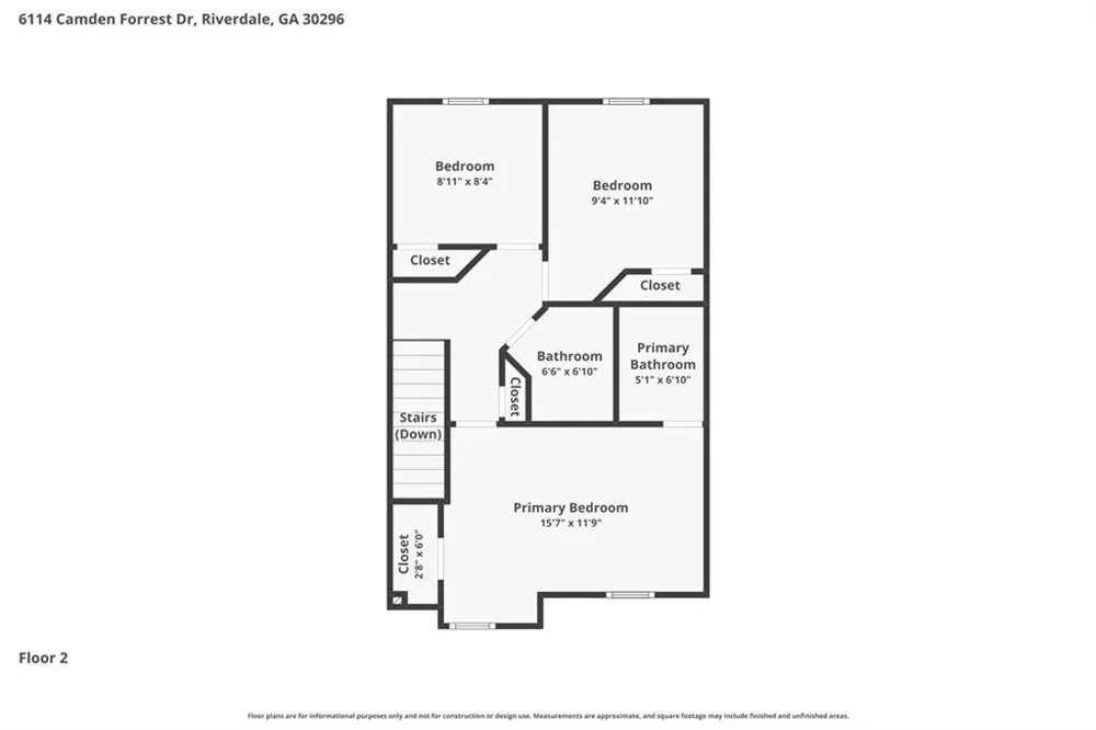 6114 Camden Forrest Drive Riverdale, GA 30296