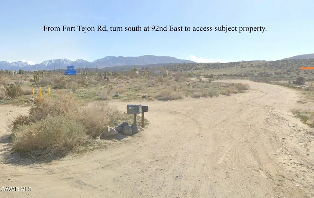 94th East @ Fort Tejon Rd Avenue Littlerock, CA 93543