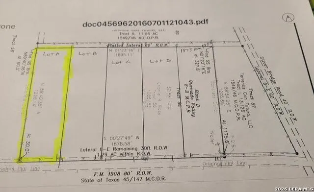 LOT A FM 1908 Quemado, TX 78877