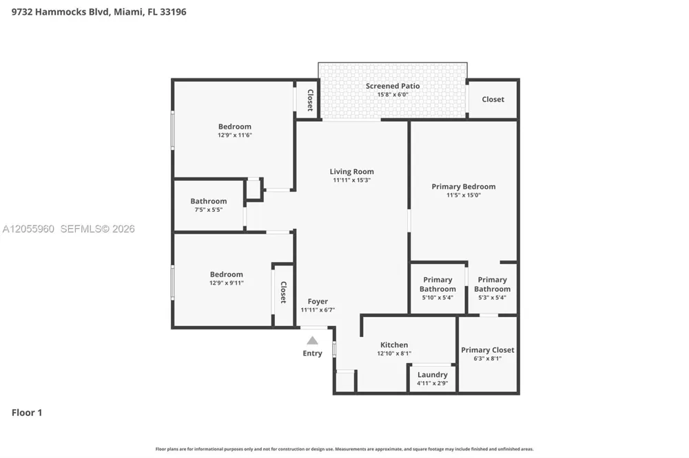 9732 Hammocks Blvd #203-17 Miami, FL 33196