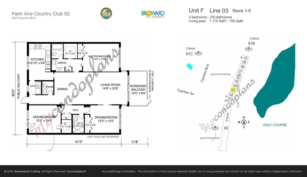 804 CYPRESS BOULEVARD #503 Pompano Beach, FL 33069