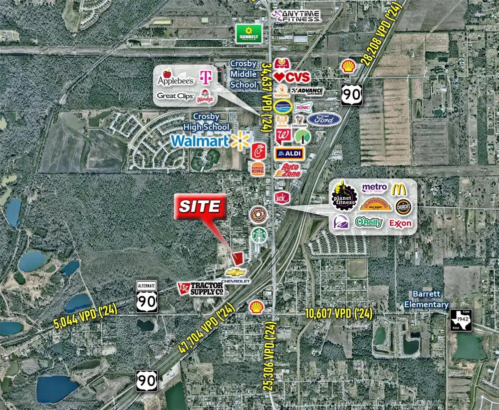 1921 Highway 90 Crosby, TX 77532