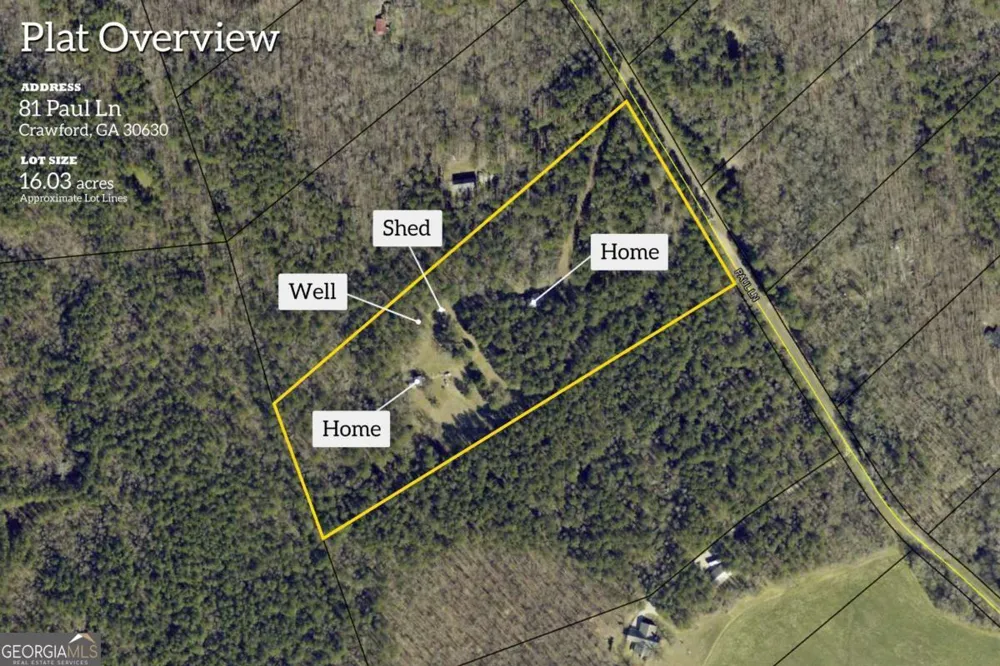81 Paul LN Crawford, GA 30630