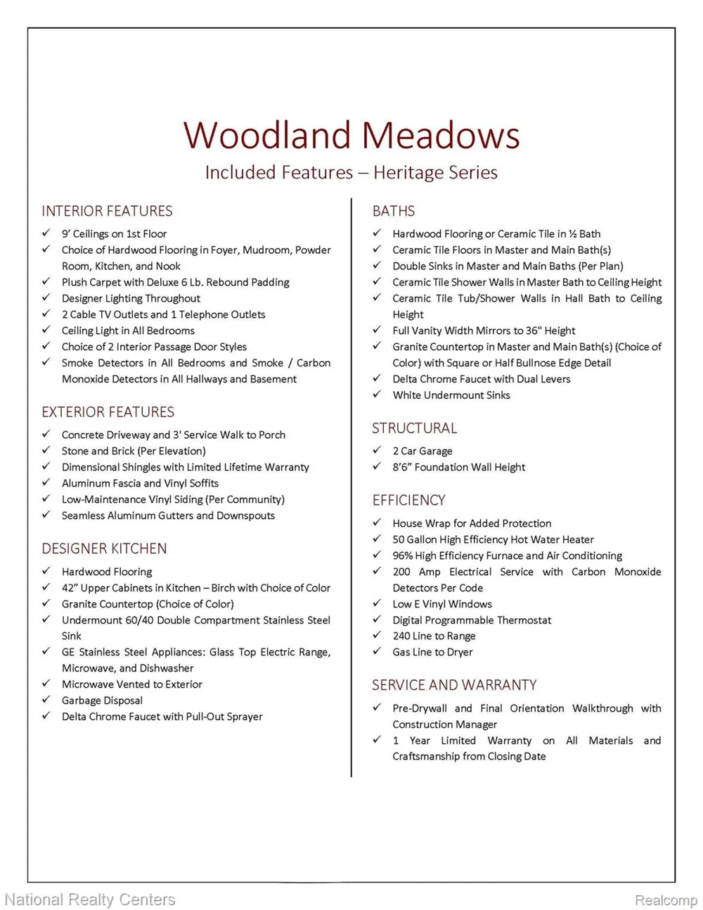 53249 Woodland Meadows Chesterfield Township, MI 48047
