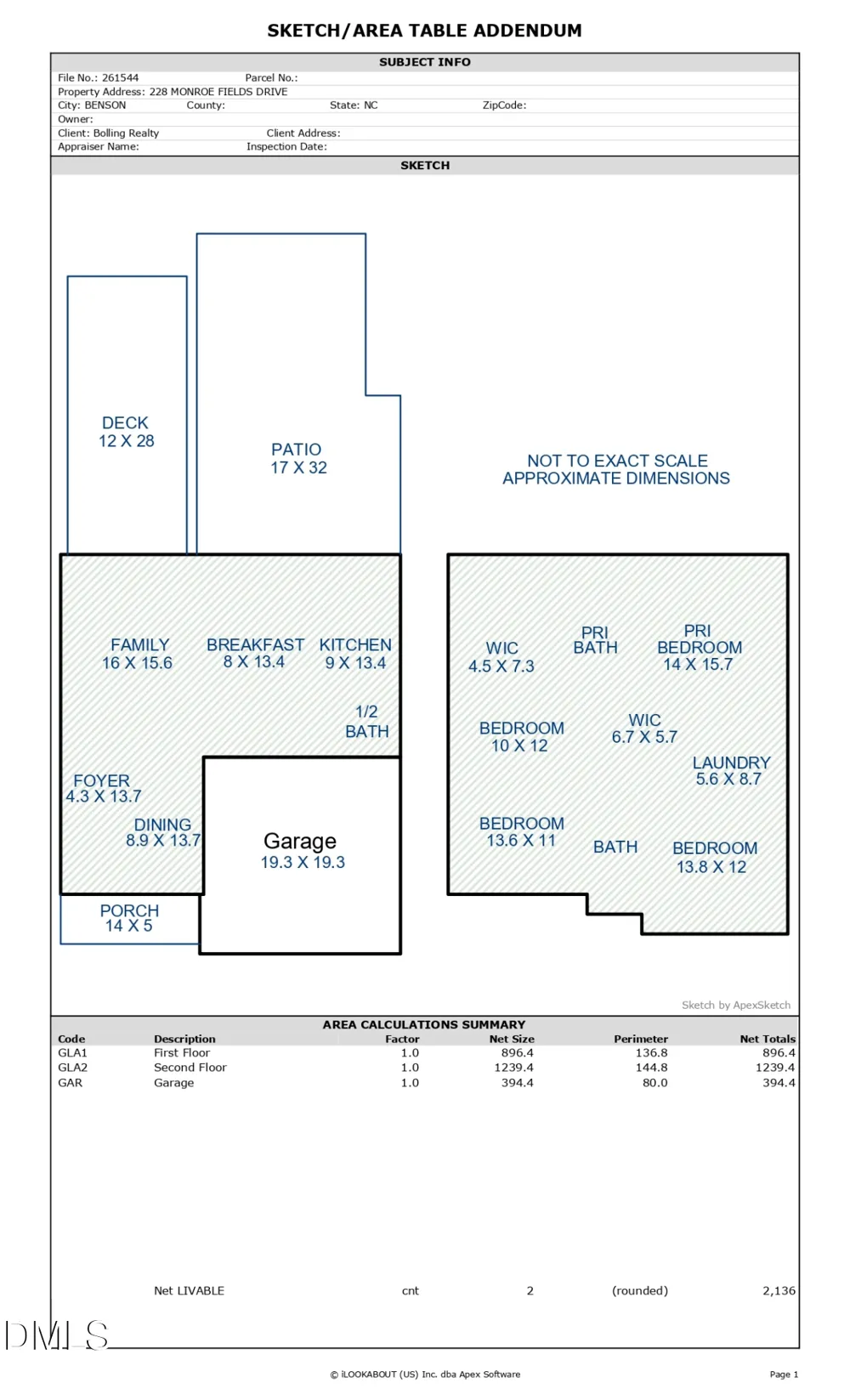 228 Monroe Fields Drive Benson, NC 27504