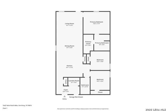 15427 Mint Patch Meadow Von Ormy, TX 78073